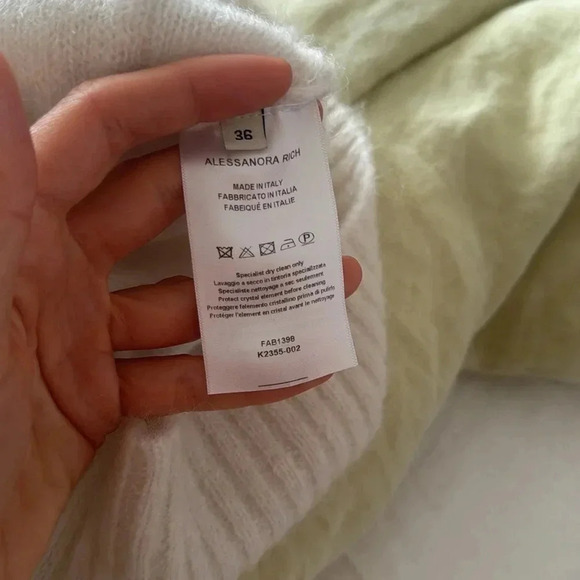 Alessandra  Rich mohair rhinestone cardigan - Picture 3 of 6